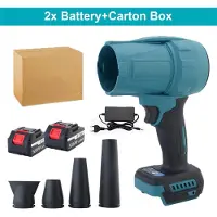 StarTech.com Turbo-Laubbläser H28 - 3500 W - Bürstenloser Motor - Hochdruck - Akkubetrieben - 2 Akkus - 4 Düsen