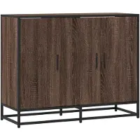 vidaXL Sideboard Braun Eichen-Optik 94x35x76 cm Holzwerkstoff