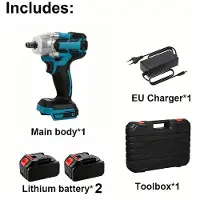 StarTech.com Kabelloser Akku-Schlagschrauber - Modell 196H - 2 Akkus - Bürstenloser Motor - 21 V - 350 Nm - 3300 U/min - 480 W