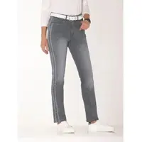 Casual Looks Bequeme Jeans , Damen, Gr. 50, Normalgrößen, grau (anthrazit, grau, denim), 99% Baumwolle, 1% Elasthan, unifarben, lang, Jeans Bequeme Jeans