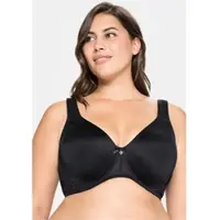 Sheego Bügel-BH , Damen, Gr. 110, Cup B, schwarz, 82% Polyamid, 18% Elasthan, BHs Bügel-BH