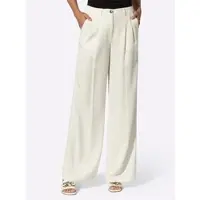 HEINE Webhose , Damen, Gr. 48, Normalgrößen, weiß (ecru), 100% Lyocell, unifarben, Hosen Webhose