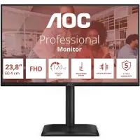 AOC 24E4U, 60,5 cm (23.8"), 1920 x 1080 Pixel, Full HD, LED, 4 ms, Schwarz