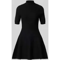 Apricot Minikleid "Minikleid", Damen, Gr. S (36), N-Gr, schwarz, Strick, Obermaterial: 50% Viskose CV. 28% Polyester PES. 22% Nylon NY., uni, Rippbündchen, Kleider Minikleid, in unifarben