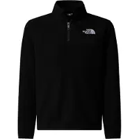 The North Face Fleeceshirt "TEEN GLACIER 1/4 ZIP PULLOVER", Kinder, Gr. XL (158/164), schwarz (tnf schwarz), Fleece, Obermaterial: 100% Polyester, normal, Shirts Fleeceshirt