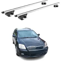 Aurilis Alu Dachträger für Toyota Avensis SW T22 1997-2003 5 türig Silber ABE 2 tlg