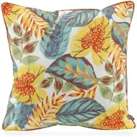 Hock Dekokissen H.O.C.K. "Tropical" Gr. 3, bunt (aquablau, gelb, orange, gemustert), B:60cm H:10cm L:60cm, Polyacryl, Dekokissen_Sitzkissen_Kissenhüllen, Dekokissen, Kissenhülle mit Füllung, 1 Stück