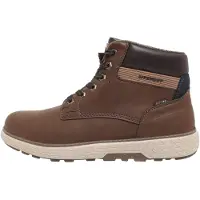 Marco Tozzi Schnürboots , Herren, Gr. 44, Textil, cognac used, Lederimitat, Schuhe Schnürboots, Herbstboots, Schnürer mit seitlichem Label