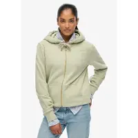 Superdry 1100000002199 "ESSENTIAL LOGO ZIPHOOD HB" aus Baumwollmischung, Relaxed Fit, mit Reißverschluss