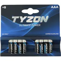 TyZon 54756.00, Einwegbatterie, AAA, Alkali, 1,5 V, 8 Stück(e)