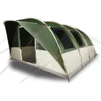 vidaXL Tunnelzelt 5 Personen Grün Wasserdicht