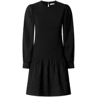 Pepe Jeans für Damen. PL9537905 Kleid Goa schwarz (S), Lässig, Viskose, Langarm