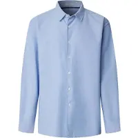 Pepe Jeans für Herren. PM3091429 Hemd Randy blau (L), Lässig, Baumwolle, Langarm