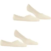 Burlington "Everyday" 2 Paar, unifarben, Silikon an der Ferse, No-Show-Socks