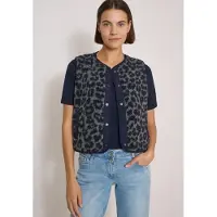 Cecil Teddy-Weste mit Softshelldetails und Leo-Muster