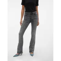 Vero Moda "VMFLASH MR FLARED JEANS LI213 GA NOOS" Baumwollmischung mit Stretch, regular waist, bootcut fit