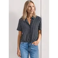 Street One Kurzarm Sommerbluse mit Streifenmuster