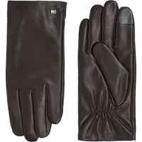 Tommy Hilfiger Lederhandschuhe "ESSENTIAL FLAG LEATHER GLOVES" mit Flagge