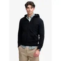 Superdry Sweatshirt "Sweatjacke Essential SDCO Logo Ziphood 1er Pack", Herren, Gr. M, blau (dunkelblau), Obermaterial: 60% Baumwolle CO. 40% Polyester PES., Sweatshirts Sweatshirt