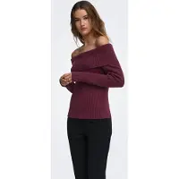ONLY "ONLKATIA LIFE LS OFF SHOULDER KNT NOOS" Viskosemischung, regular fit