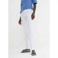 Bonprix "Stretch-Hose in Schlupfform" aus Viskose, Slim Fit Passform, Schlupfform mit Gürtelschlaufen