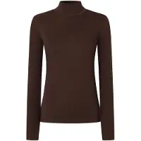 Pepe Jeans für Damen. PL5000310 T-Shirt Bruna Braun (XS), Lässig, Viskose, Langarm