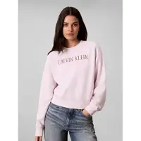Calvin Klein Jeans Jeans, Rundhalsausschnitt, cropped, Logoschriftzug