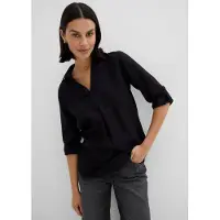 Bonprix "3/4-Arm Bluse mit Leinen" figurumspielende Passform, für vielseitige Alltagslooks
