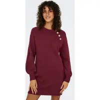 ONLY "ONLEMMA LIFE LS BUTTON ONEC DRESS CC KNT" mit Zierknöpfen
