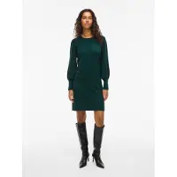 Vila "VIKERRY O-NECK KNIT DRESS - NOOS" Materialmix, regular fit