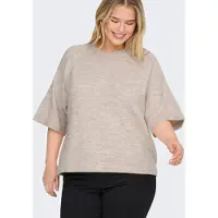 ONLY Carmakoma "CARSIMONI 3/4 PULLOVER KNT NOOS" Materialmix, regular fit