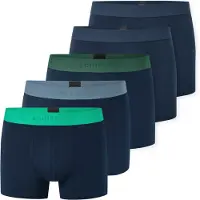 Schiesser Herren Boxershorts, 5er Pack - Serie "95/5", Unterhose, Logobund