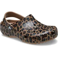 Crocs Pantoletten Classic Animal Clog 211881 Braun