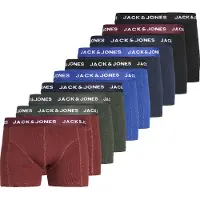 Jack & Jones "JACFLOWER Microfiber mit Logobund, Blumenprint und Stretchkomfort" Packung, 10er-Pack, 10 Stk. eng anliegend, Microfaser, schnelltrocknend