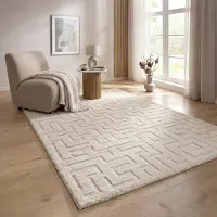 The Carpet "Elisa" rechteckig 15 mm Höhe mit klaren geometrischen Formen und Linien