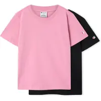 Champion "ICONS 2 pack Crewneck T-Shirt" 2 tlg. Kurzarm, Rundhalsausschnitt, aus Baumwolle