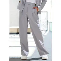 LASCANA "mit weitem Bein aus weicher und leichter Webware" Sommerhose im Business-Look, elegante Anzughose mit Taschen