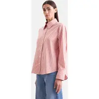 Seidensticker Hemdbluse , Damen, Gr. M (38), rosa, 77% Baumwolle, 20% Polyamid, 3% Elasthan, gestreift, regular fit, ohne Ausschnitt, Blusen Hemdbluse, 1/1 Kragen Gestreift
