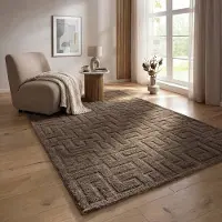 The Carpet "Elisa" rechteckig 15 mm Höhe mit klaren geometrischen Formen und Linien