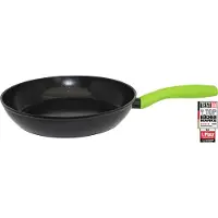 Elo Schmorpfanne BASIC "Colorio mit farbigem Protektor", schwarz (grün), B:28,5cm H:5,5cm L:46,5cm Ø:28cm, Pfannen, Schmorpfanne, Soft-Touch-Griff mit Flammenschutz