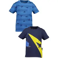Blue Seven T-Shirt "T-Shirts 2 PACK", Jungen, Gr. 104, bunt (m001, multipack 1), 100% Baumwolle, normal, Rundhals, Shirts T-Shirt