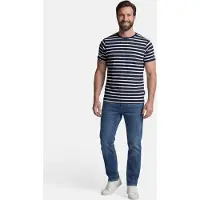 Salzhaut T-Shirt "Shirt DIEK - RINGEL", Herren, Gr. XXL, blau (navy sanftes weiß), Obermaterial: 100% Baumwolle CO., Shirts T-Shirt