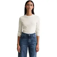 Marc o'polo Marc OPolo DENIM Rundhalsausschnitt, slim fit, Bio-Baumwolle