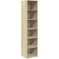 vidaXL Highboard Sonoma-Eiche 40x41x185 cm Holzwerkstoff