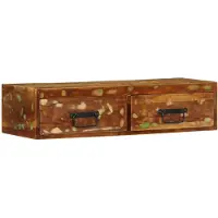 vidaXL TV-Wandschrank 80x30x19 cm Altholz Massiv