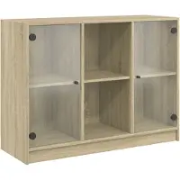 vidaXL Sideboard Sonoma-Eiche 102x37x75,5 cm Holzwerkstoff