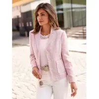 Lady WITT WEIDEN Bouclé-Blazer in hellrosé-gemustert | Gr.: 52