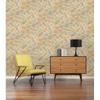 A.S. Création "Retro Chic florale Tapete Mustertapete Retro Blumen" matt strukturiert Vintage Vliestapete für Schlafzimmer Küche Wohnzimmer Floral Design