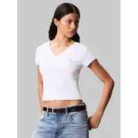 Calvin Klein Jeans T-Shirt LV047C910G Weiß Regular Fit 40