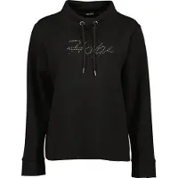 Blue Seven Sweater "Sweatshirt mit Stehkragen", Damen, Gr. 38, schwarz (9990, schwarz), 55% Viskose, 40% Polyester, 5% Elasthan, normal normal, ohne Ausschnitt, gerader Abschluss, Sweatshirts Sweater